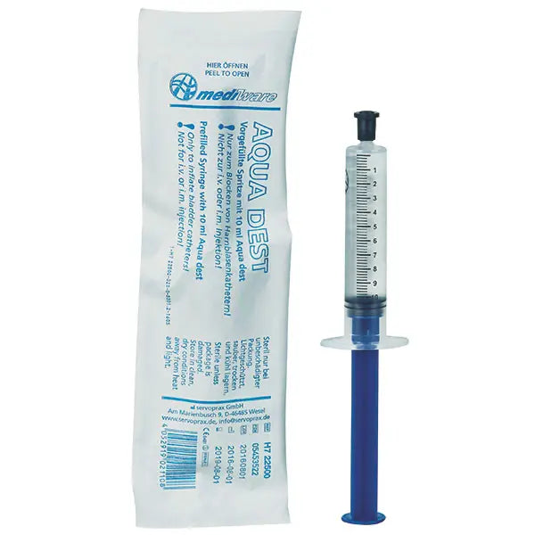 Blockerspritze steril |Aqua-Dest 10 ml