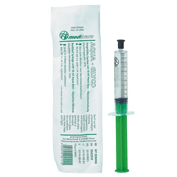 Blockerspritze steril Aqua-Glycerin 10 % – 10 ml